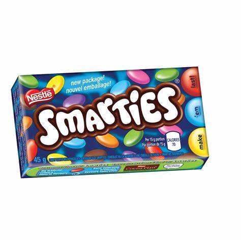 Boite de Smarties à l'unité
