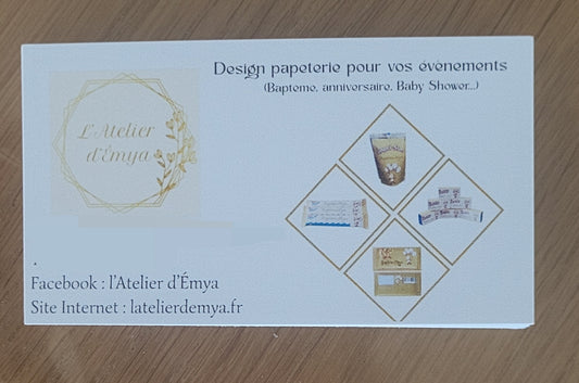 Carte de visite personnalisé x10